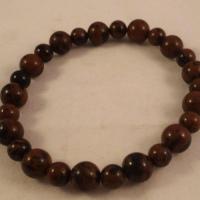 0201 bracelet obsidienne marron