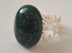 Bague agate mousse 2 2