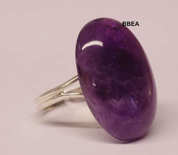 Bague amethyste ovale 18x24mm fine 5 1