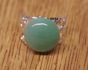 Bague aventurine verte 15mm 5 