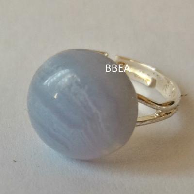 Bague calcedoine bleue 1 
