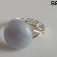 Bague calcedoine bleue 5 