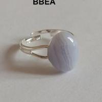 Bague calcedoine bleue 7 1