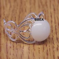 Bague jade blanche 5 