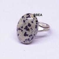 Bague jaspe dalmatien 6 