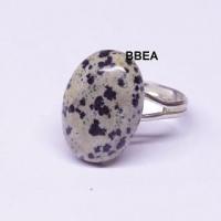 Bague jaspe dalmatien 6