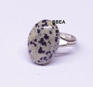 Bague jaspe dalmatien 6
