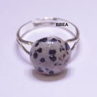 Bague jaspe dalmatien