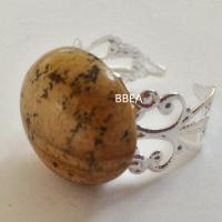 Bague jaspe paysage 18mm