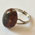 Bague obsidienne marron 2 1