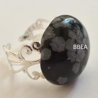 Bague obsidienne neige 2 1