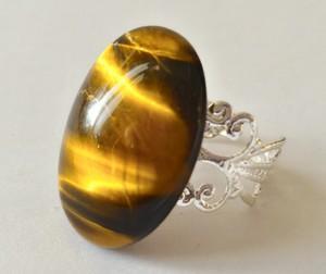 Bague oeil de tigre 4 3