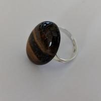 Bague oeil de tigre 8 