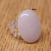 Bague quartz rose ovale 2 