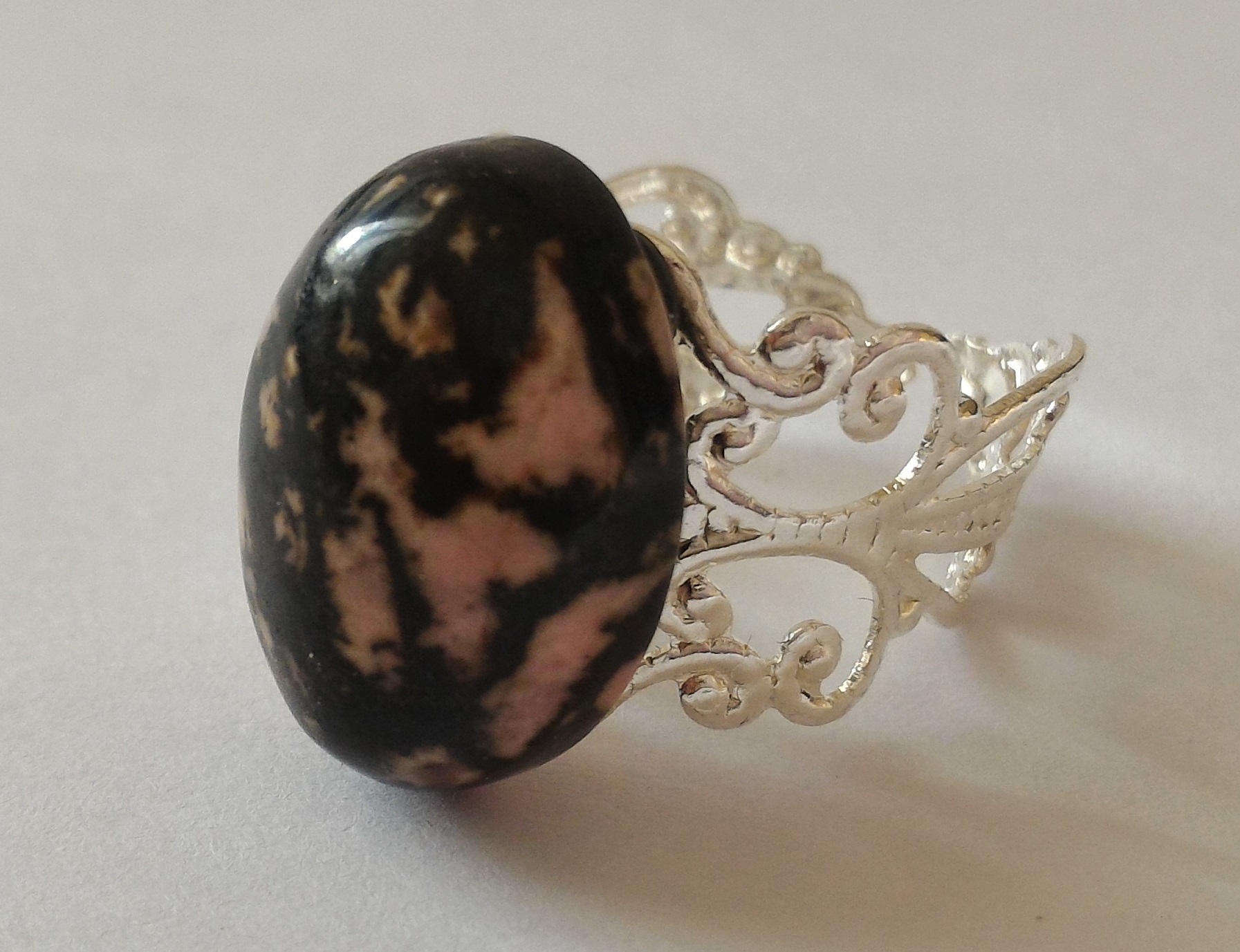 Bague rhodonite 4