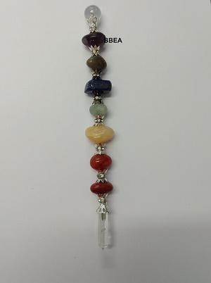 Baton d energie 7 chakras et cristal de roche 2 1