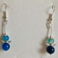 Boucles agate bleue ange 1