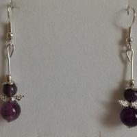 Boucles amethyste ange 1