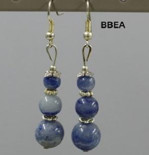 Boucles aventurine bleue 1