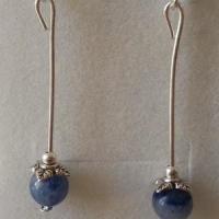 Boucles aventurine bleue 2 1