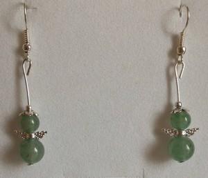 Boucles aventurine verte ange 2 1