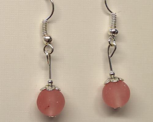Boucles d oreille quartz fraise 1 