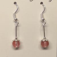 Boucles d oreille quartz fraise 2 