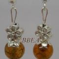 Boucles d oreilles agate peau de serpent 3460