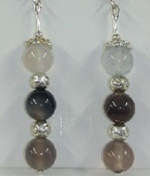 Boucles d oreilles agate