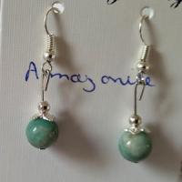 Boucles d oreilles amazonite 4