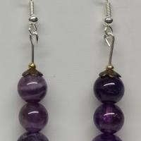 Boucles d oreilles amethyste 2