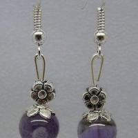 Boucles d oreilles amethyste 8 mm 3 