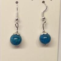 Boucles d oreilles apatite bleue 1 1