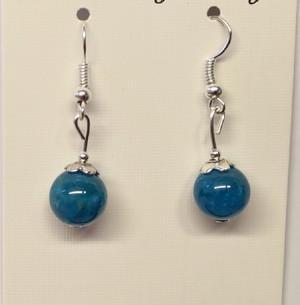 Boucles d oreilles apatite bleue 1 1