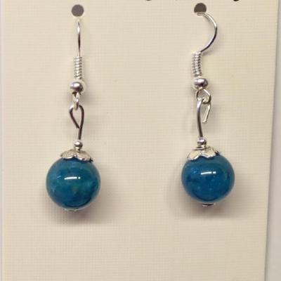 Boucles d oreilles apatite bleue 1 