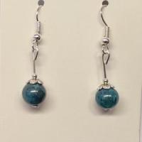 Boucles d oreilles apatite bleue 2 1