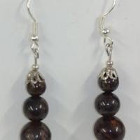 Boucles d oreilles bronzite 1