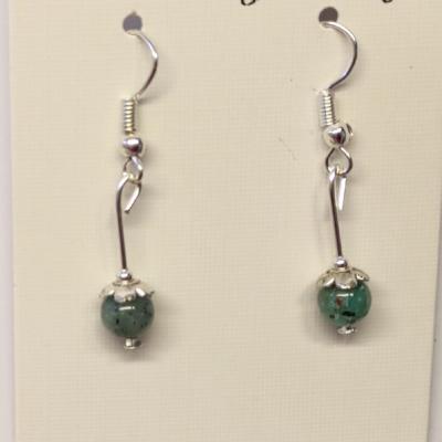 Boucles d oreilles chrysocolle 2
