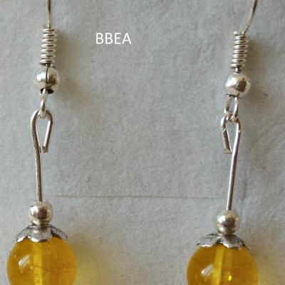 Boucles d oreilles citrine 3 1