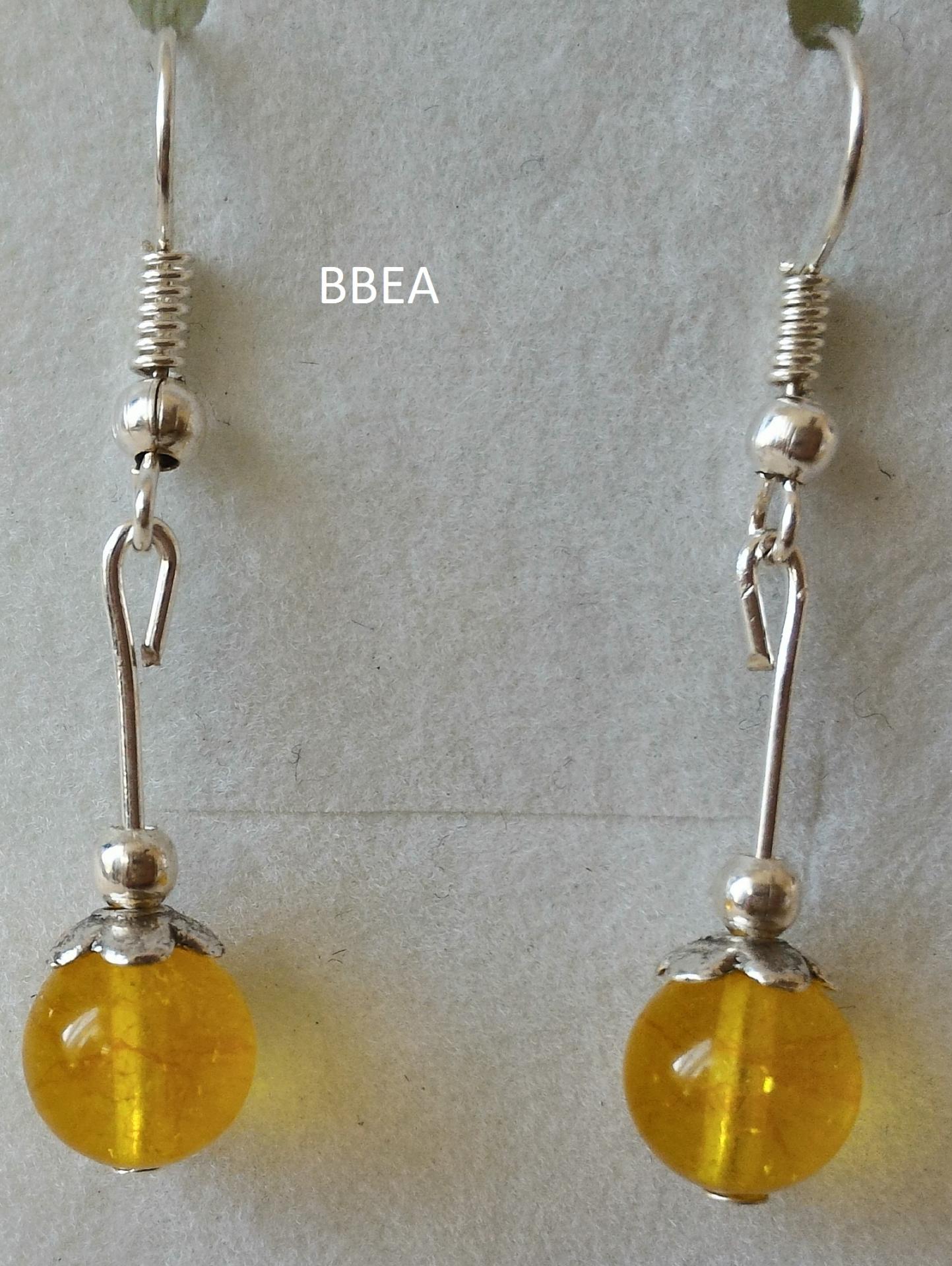 Boucles d oreilles citrine 3