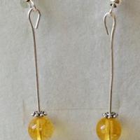 Boucles d oreilles citrine 4 2