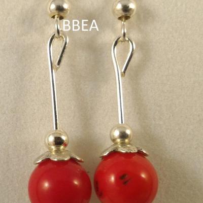 Boucles d oreilles corail 4