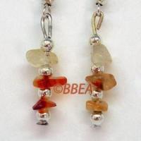 Boucles d oreilles cornaline 3040