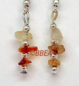 Boucles d oreilles cornaline 3040