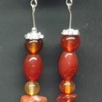 Boucles d oreilles cornaline 4