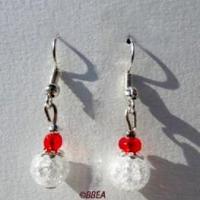 Boucles d oreilles cristal de roche 1339