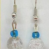 Boucles d oreilles cristal de roche 3032