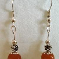 Boucles d oreilles en aventurine rouge 3 1