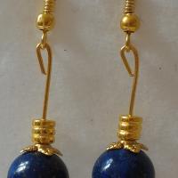 Boucles d oreilles en lapis lazuli 1 