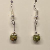 Boucles d oreilles epidote 2 1